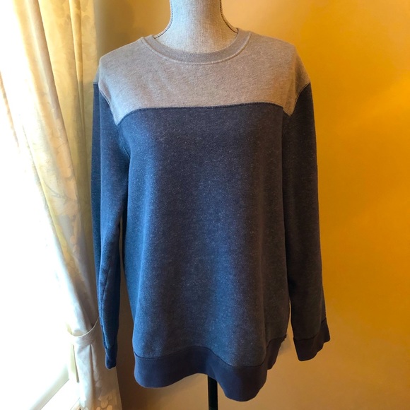Urban Pipeline Blue/Grey Color Block Sweater - Picture 1 of 4